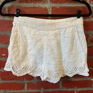 Kimchi Blue White Eyelet Shorts